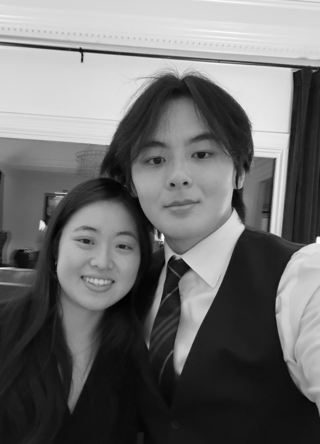 Ryan Qiu on the right, pictured with Aileen on the left
