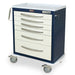 A - Series Medium Height E - Lock Anesthesia Cart - Standard Width, Lightweight Aluminum - Asclepius