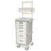 A - Series Tall Lightweight Anesthesia Cart - Narrow, 6 Drawers, Key Lock, MD18 - ANS Accessory Package - Asclepius