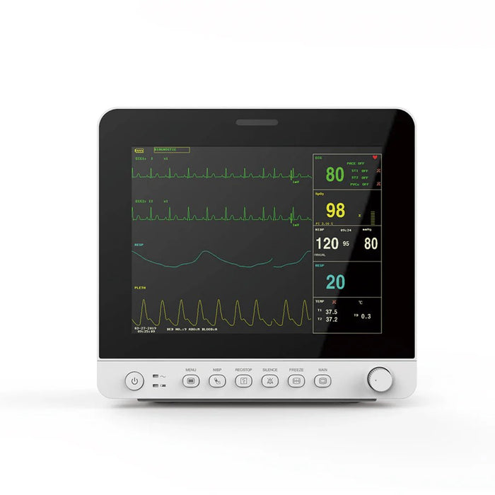 CONTEC CMS9100 patient monitor ECG, RESP, SpO2, PR, NIBP 12.1'' color TFT LCD Screen - Asclepius