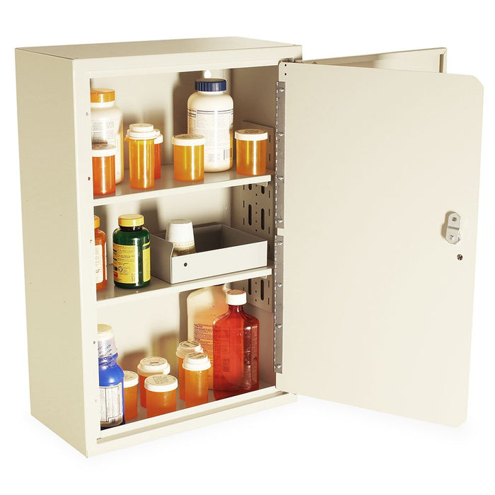 Harloff Double - Lock Tall Narcotics Cabinet - Dual Door, Adjustable Shelves (NC24C16 - DT2) - Asclepius