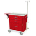 Harloff M - Series Standard Width Short Emergency Crash Cart Four Drawers with Breakaway Lock, MD30 - EMG1 Package - Asclepius