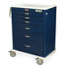 Harloff M - Series Standard Width Tall Anesthesia Cart Six Drawers with Basic Electronic Pushbutton Lock - Asclepius