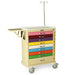 Harloff M - Series Tall Pediatric Emergency Cart, Standard Width, Nine Drawer with Individual Breakaway Locks, EMG Accessory Package - Asclepius