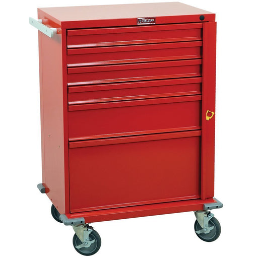 Harloff V - Series Emergency Cart Six Drawer with Breakaway Lock - Asclepius