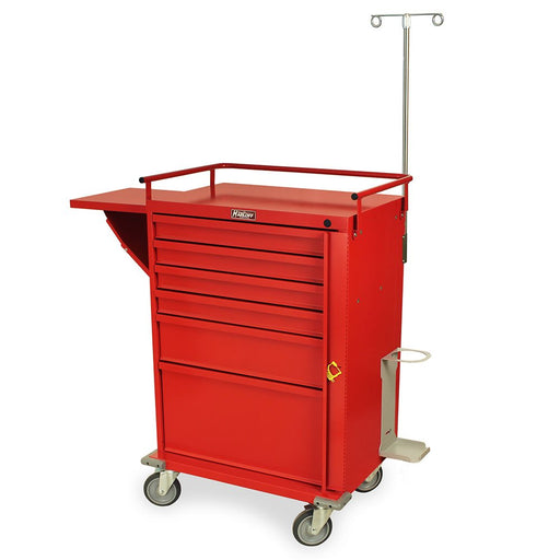 Harloff V - Series Emergency Cart Six Drawer with Breakaway Lock & Accessory Package - Asclepius