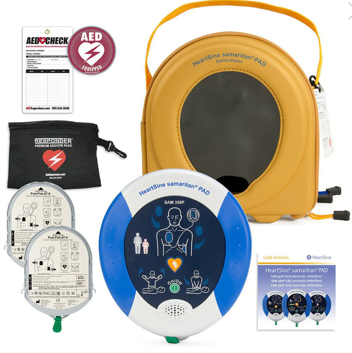 HeartSine samaritan 450P Semi - Auto AED Aviation AED Package - Asclepius