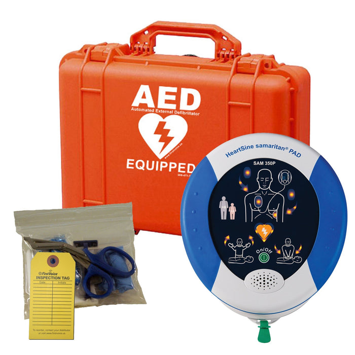 HeartSine samaritan Mobile 350P Semi - Auto AED w/Rugged Case AED Pkg - Asclepius