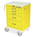 M - Series Short Isolation Cart, Medium Width, Five Drawers, E - Lock, MDS2424E05 - Asclepius