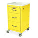 M - Series Short Isolation Mini Cart, Three Drawers, Key Lock, M3DS1824K03 - Asclepius