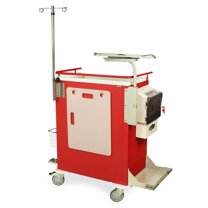 M - Series Tall Emergency Crash Cart with MD30 - EMG3 Super Stat Package - Six Drawers, Breakaway Lock, Standard Width, Model MDS3030B06+MD30 - EMG3 - Asclepius