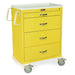 M - Series Tall Isolation Cart, Standard Width, Four Drawers, Standard Key Lock, MDS3030K04 - Asclepius