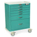 M - Series Tall Procedure Cart - Standard Width, 6 Drawers, E - Lock - Asclepius