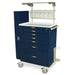 M - Series Tall Treatment Crash Cart - 6 Drawers, Key Lock, MD30 - AIRWAYPKG Difficult Airway Package - Asclepius