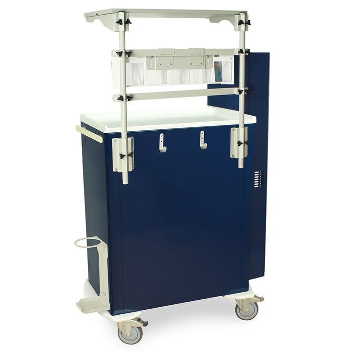 M - Series Tall Treatment Crash Cart - 6 Drawers, Key Lock, MD30 - AIRWAYPKG Difficult Airway Package - Asclepius