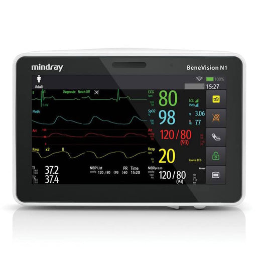 Mindray N1 Monitor with Nellcor OxiMax SpO2 and CO2 - Asclepius