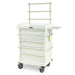 MRI - Compatible Aluminum Anesthesia Cart - 6 Drawers, Key Lock, Accessory Package - Asclepius