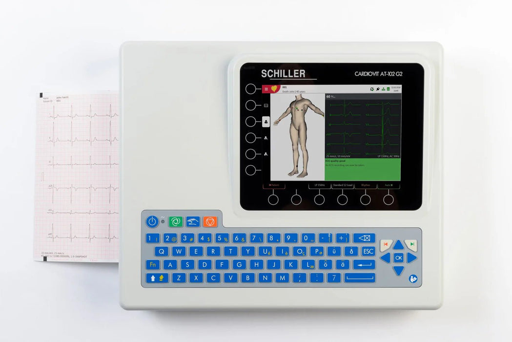 Schiller Cardiovit AT - 102 G2 EKG with Interpretation - Asclepius