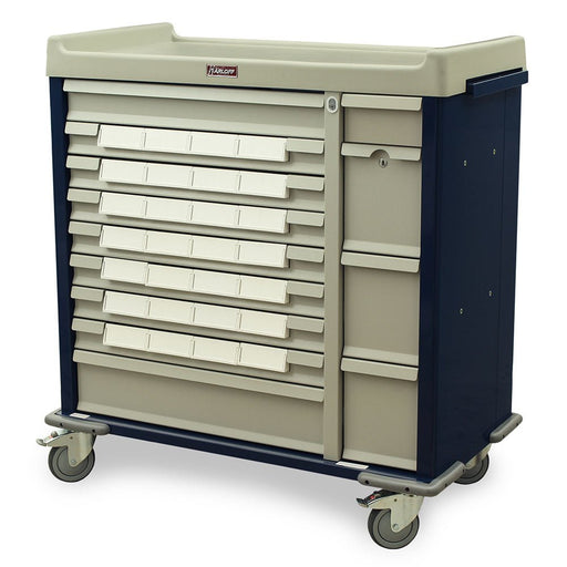 SL28BIN5 Dual - Column Med - Bin Cart - 28 Bins with BEST Lock Security - Asclepius