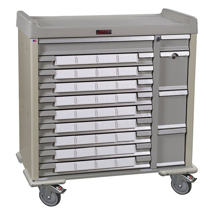 SL36BIN5 Standard Line Med Bin Cart - 36 Bin Capacity with Dual Lock Security - Asclepius