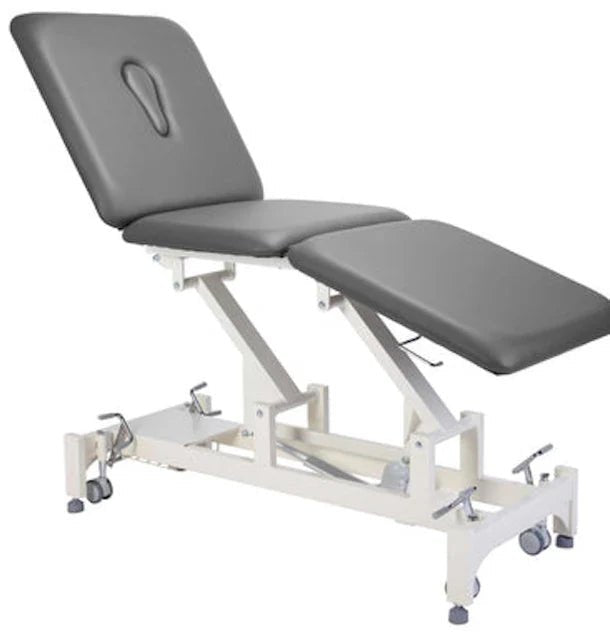 Trio Power Hi - Lo Rehab Therapy Table w/ Adjustable Back & 3 Section Top - Asclepius