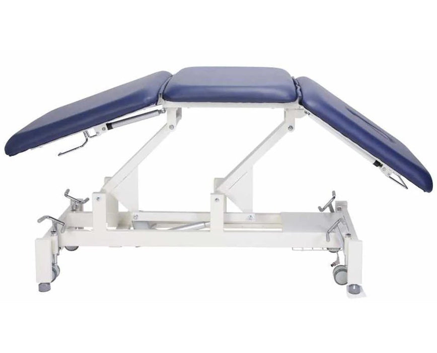 Trio Power Hi - Lo Rehab Therapy Table w/ Adjustable Back & 3 Section Top - Asclepius