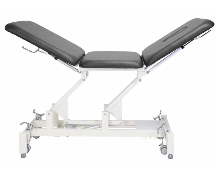 Trio Power Hi - Lo Rehab Therapy Table w/ Adjustable Back & 3 Section Top - Asclepius