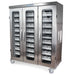 Triple Column Stainless Steel Medical Storage Cabinet with Glass Doors and Key Lock - Modular Shelving - MSSM83 - 00GK - Asclepius