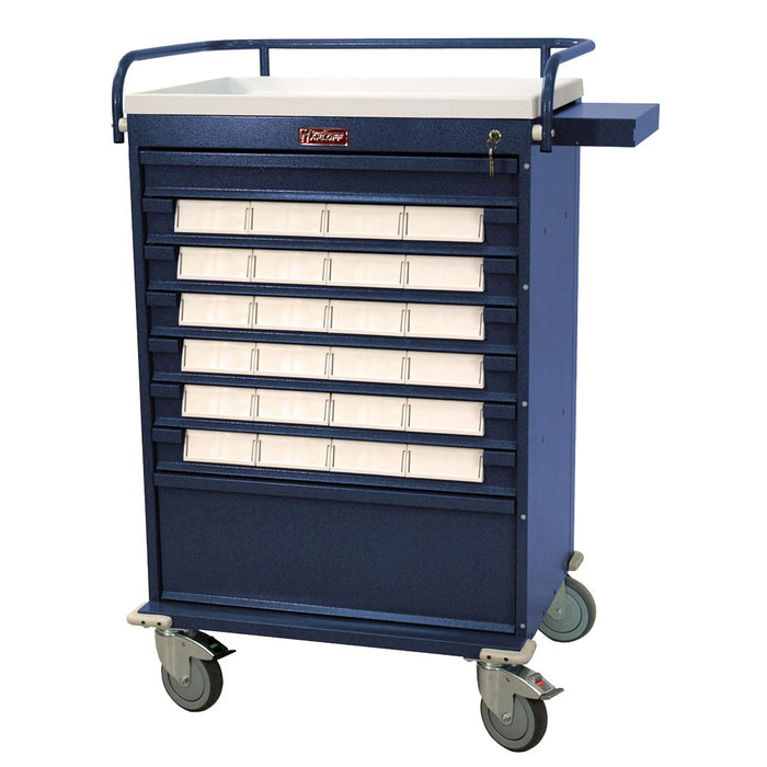 Value Med - Bin Cart with Key Lock and 24 Bins - VLT24BIN5 - Asclepius